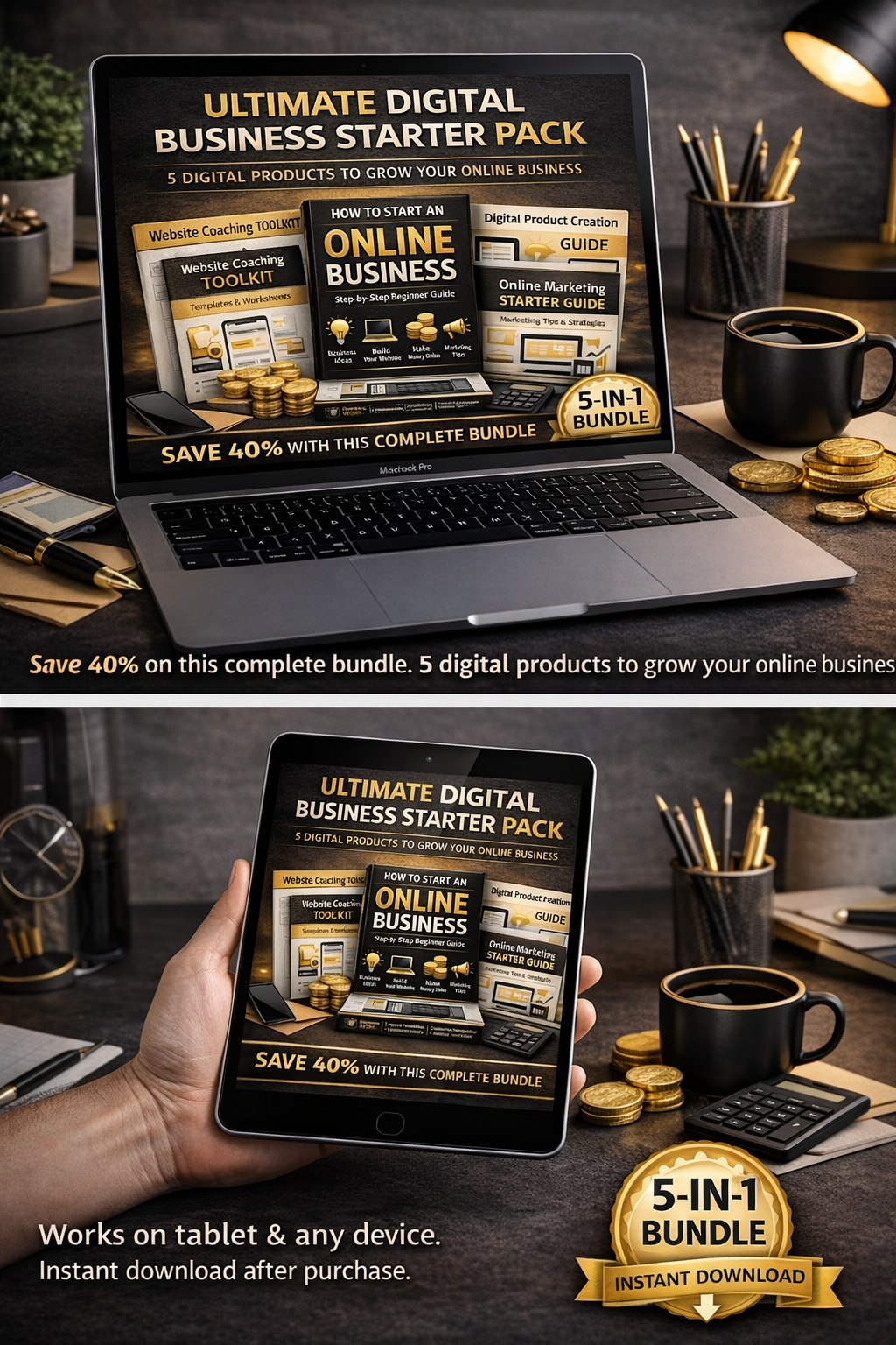 Ultimate Digital Business Starter Pack (5 Products Bundle)
