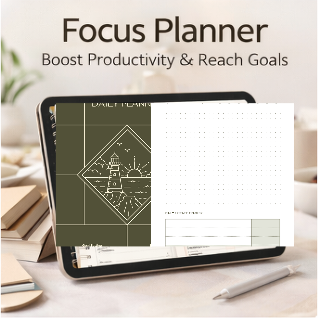 Digital Daily Planner 2026 | iPad, tablet