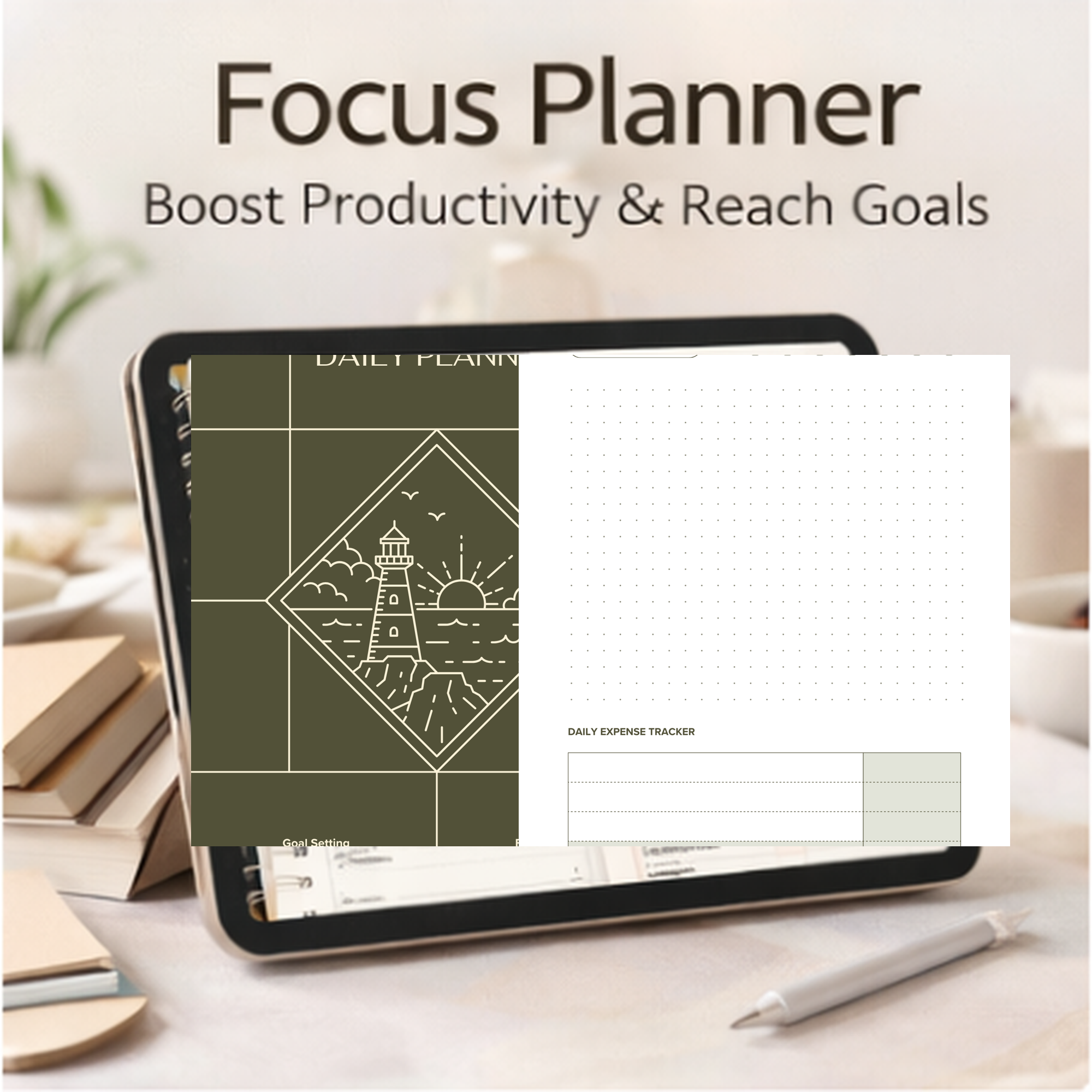 Digital Daily Planner 2026 | iPad, tablet