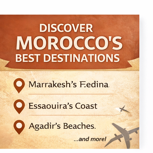 Ultimate Morocco Travel Guide 2026 – Marrakech, Essaouira & Agadir Itinerary, Travel Tips & Hidden Gems (PDF Download)